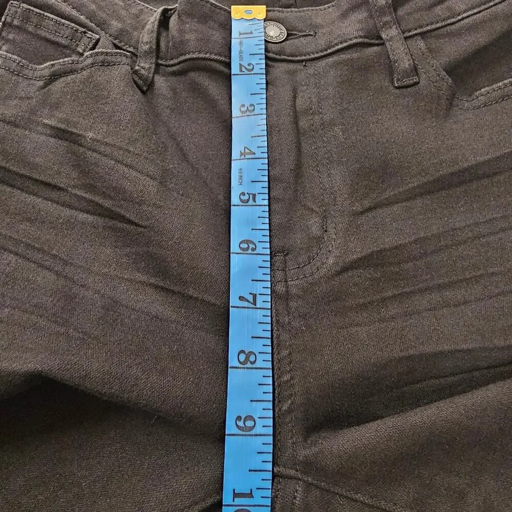 Judy Blue Women's Size 7/28 Black Mid-Rise Destroyed Slim Fit Jeans JB88137